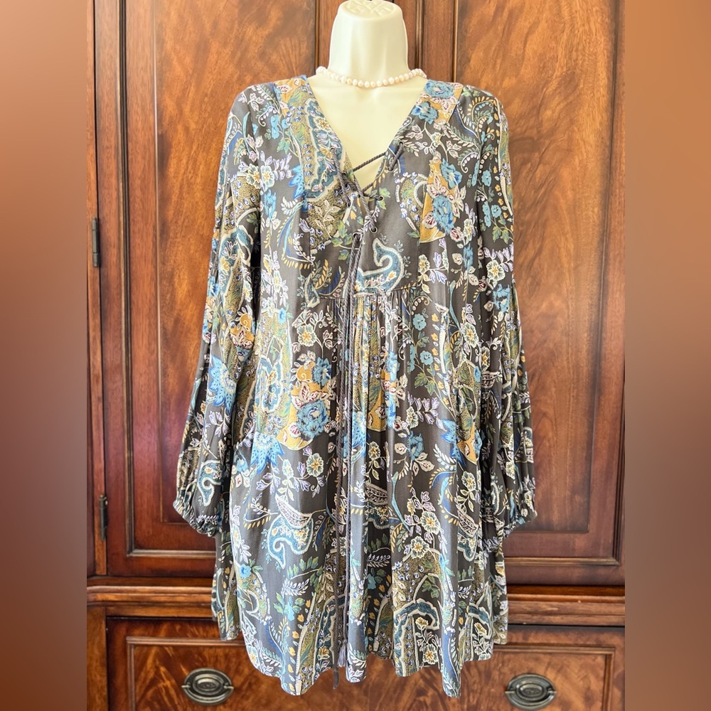 NWT Free People Multicolor Bohemian Dress